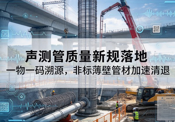 龙岗声测管质量新规落地，一物一码溯源，非标薄壁管材加速清退